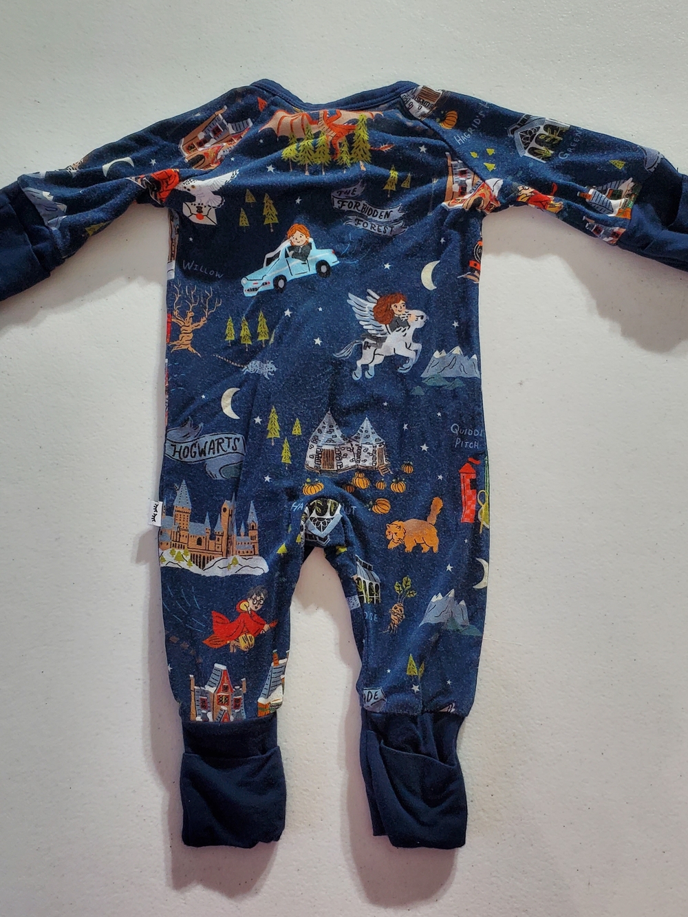 Little Sleepies Preemie Harry Potter Print Kids One-Piece Footie Pajamas